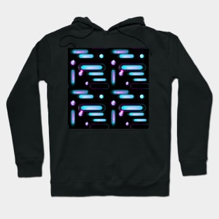 Neon Lines and Bubbles Hoodie